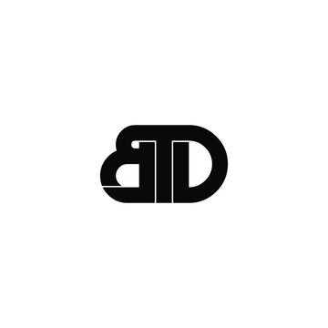 btd letter original monogram logo design