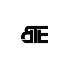 bte letter original monogram logo design