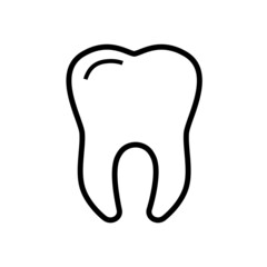 tooth isolated on white background