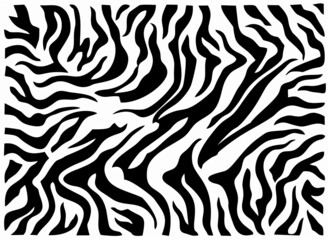 Naklejka na ściany i meble Black and white background with zebra pattern