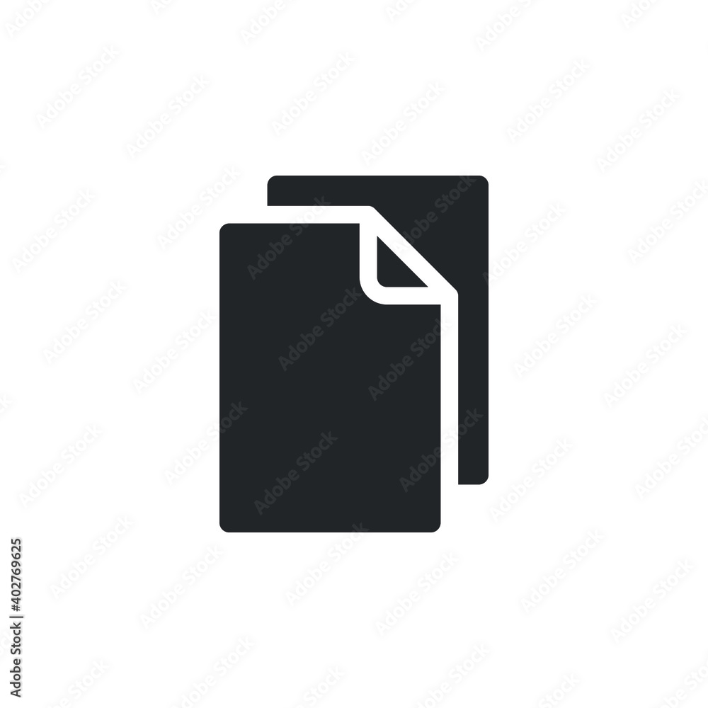 Poster files glyph icon for web template and app. vector illustration. design on white background. eps 10
