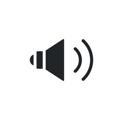 Speakers glyph icon for web template and app. Vector illustration. design on white background. EPS 10