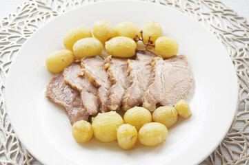 ローストポークとマスカット