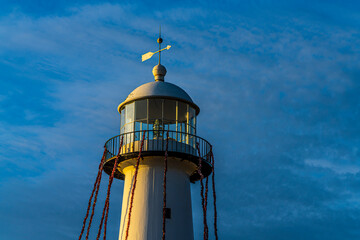 64 feet high Historic Biloxi Lighthouse sits in the middle of US 90 highway and was built in 1848....