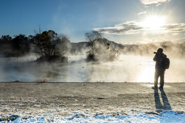 冬の熊本　浮島神社