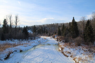 January On The Creek, Whitemud Park, Edmonton, Alberta
