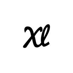 ''XL'' Lettering for product design