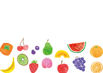 果物_フレーム_水彩01