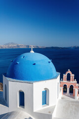 Beautiful Oia town on Santorini island, Greece