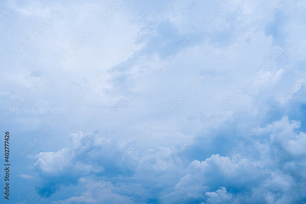 Wall mural high resolution blue sky and clouds background. sky is everything that lies above the surface of the