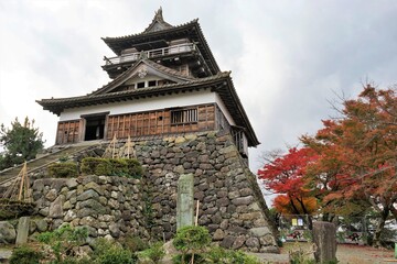 Maruoka castle in Sakai city,Fukui prefecture,Japan
