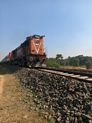 Obraz premium Viejo tren en la india