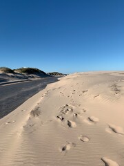 footprints in the sand