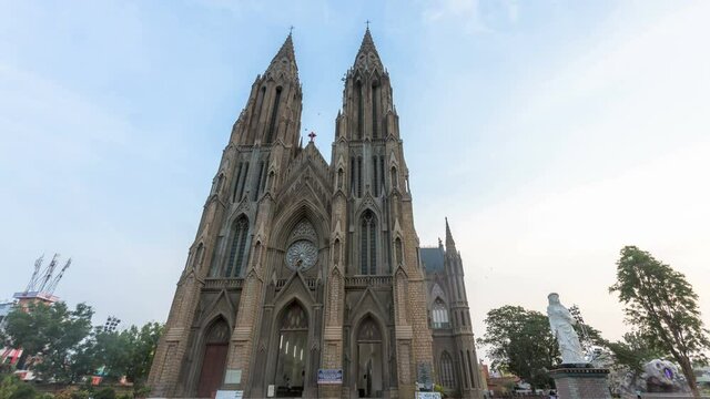 150 years old, St. Philomena&rsquo;s Cathedral is a Catholic church that is the cathedral of the Diocese of Mysore, India. The full name is the Cathedral of St. Joseph and St. Philomena. Mysuru, India