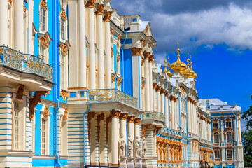 Catherine Palace is a Rococo palace located in the town of Tsarskoye Selo (Pushkin), 30 km south of...