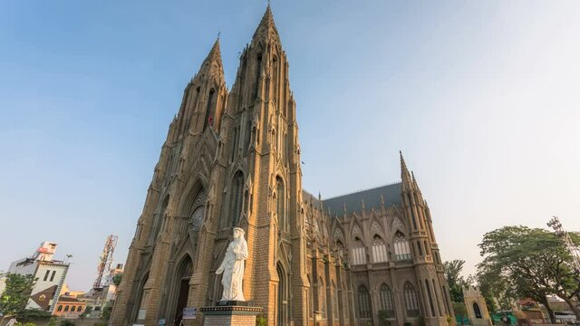 150 years old, St. Philomena&rsquo;s Cathedral is a Catholic church that is the cathedral of the Diocese of Mysore, India. The full name is the Cathedral of St. Joseph and St. Philomena. Mysuru, India