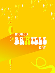 Fototapeta premium World Braille Day Creative Design