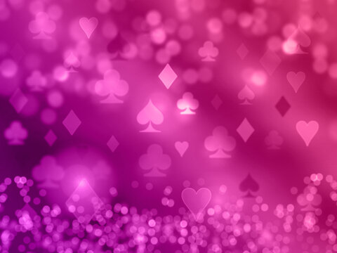Abstract poker casino pattern of playing cards.