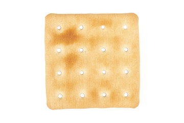 Macro shot biscuit texture  background. Closeup cookies Isolated on white background. Single biscuits on white. Top view.