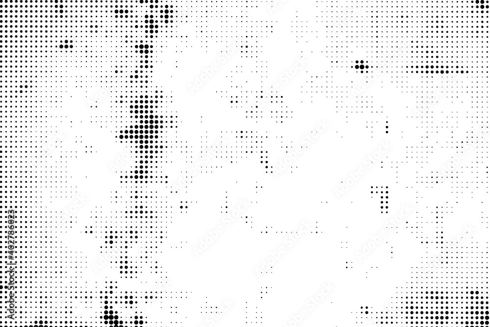 Wall mural Vector halfton patter dots.Halftone texture overlay pixelate background.