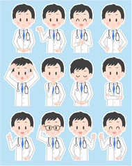 医師　表情セット