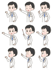 医師　表情セット