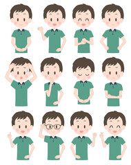男性　表情セット