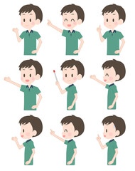 男性　表情セット