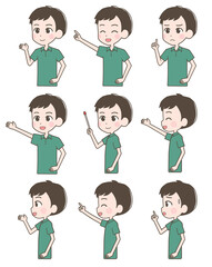 男性　表情セット