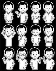 男性　表情セット