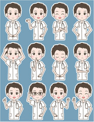 看護師　表情セット