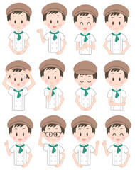 パティシエ　表情セット