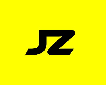 JZ ZJ LETTER LOGO DESIGN VECTOR TEMPLATE