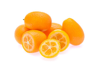 kumquat,cumquat fruit isolated on white background