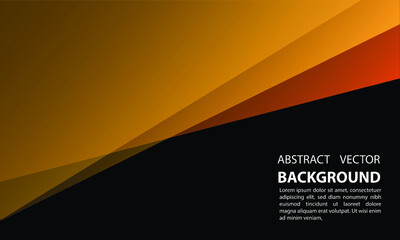 Obraz premium vector abstract background with geometric minimalist gradation style and elegant with orange and black color that is attractive suitable for banner posters