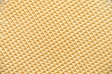 wafer cakes made of flour as a background close up