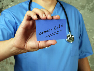 Conceptual photo about Common Cold  with written phrase.