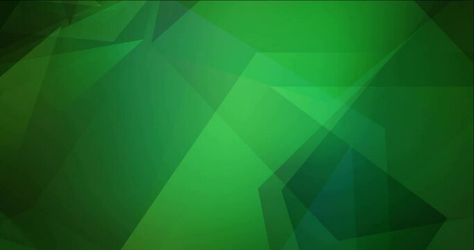 4K looping dark green polygonal abstract animation. High-quality clip in twirl style with gradient. Movie for a cell phone. 4096 x 2160, 30 fps. Codec Photo JPEG.