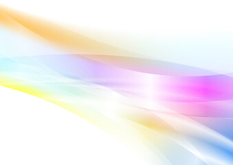 Colorful glossy stripes and waves abstract background. Futuristic vector design