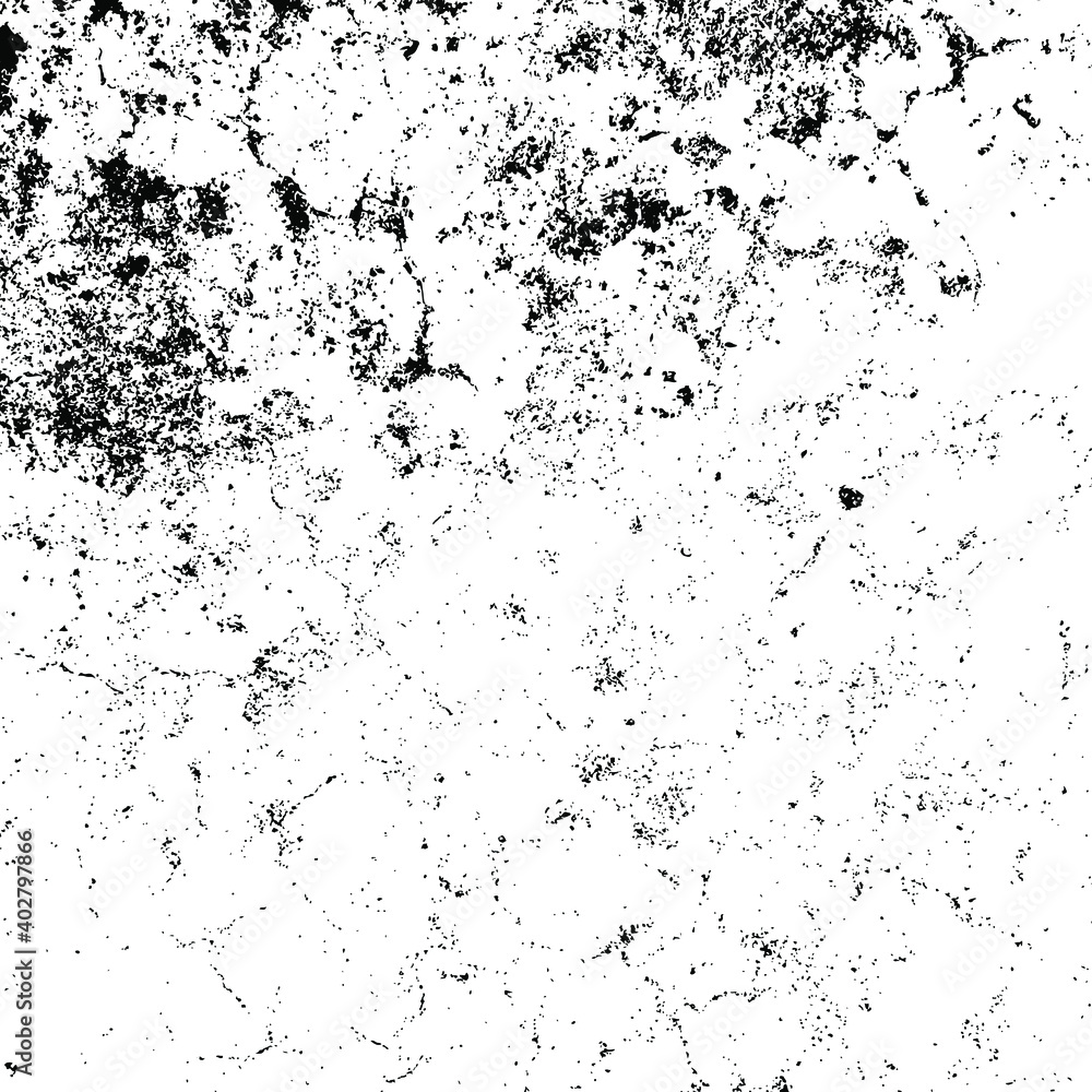 Wall mural Vector grunge texture. Black and white abstract background. Eps10