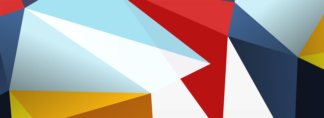 3d mosaic abstract backgrounds, low poly shape geometric design