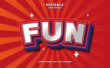 text effect editable, fun style