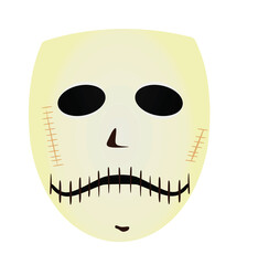 Scary theater mask. vector illustration