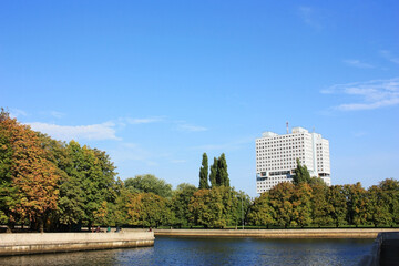 Fototapeta premium Old abandoned building in the city of Kaliningrad