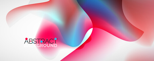 Fluid color gradient abstract background, trendy colorful wallpaper. Vector illustration for placards, brochures, posters, banners and covers