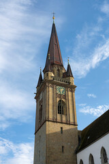 Fototapeta na wymiar Der Glockenturm vom Radolfzeller Münster 