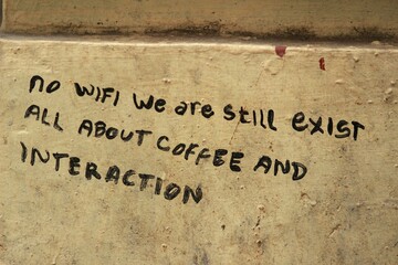 mural image on the wall