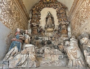 Holy figure in the Monastery of Alcobaca, Centro - Portugal