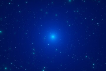 Abstract Futuristic futuristic Glowing stars dust Glitter particles background 3D rendering