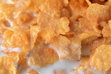 Cornflakes with sugar icing